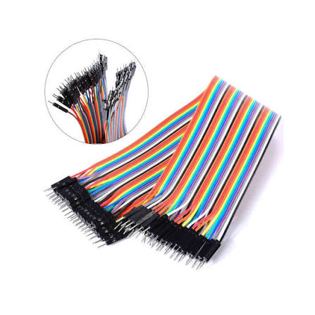 Male to Male Breadboard Jumper Wires (40-Pin Ribbon Cable)