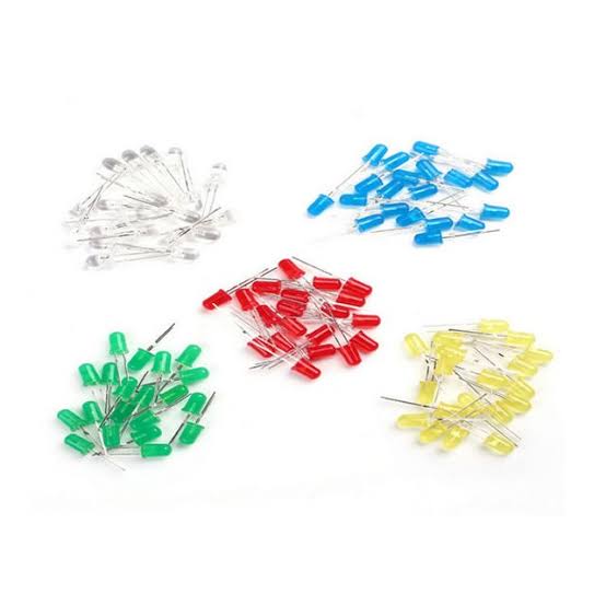 5mm Assorted Color LED Pack (Red, Green, Blue, Yellow, White)